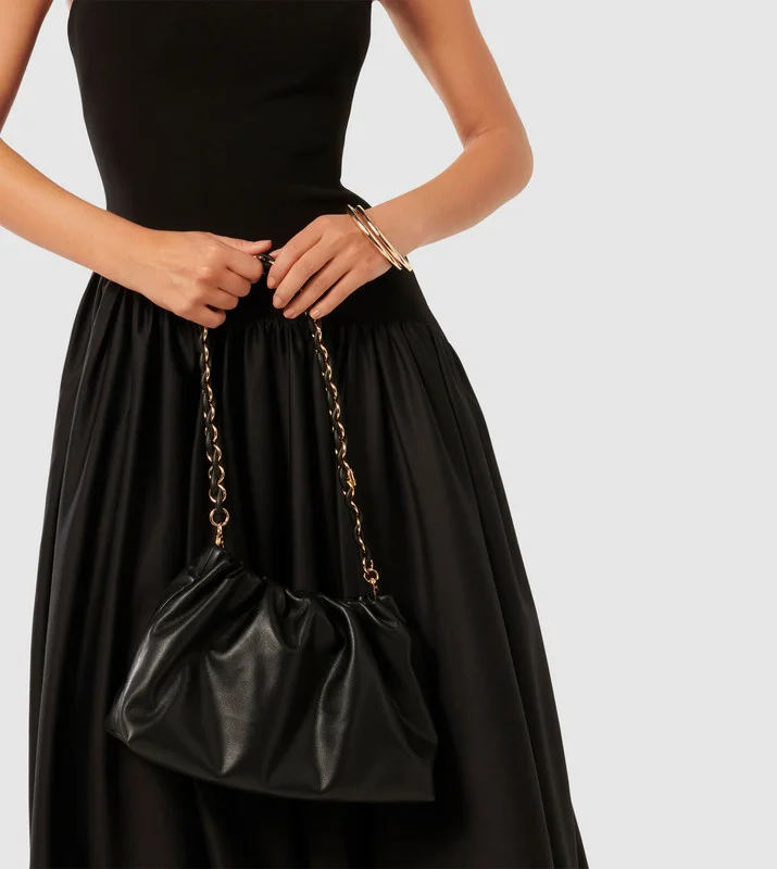 RIVER Ruched Clutch Bag